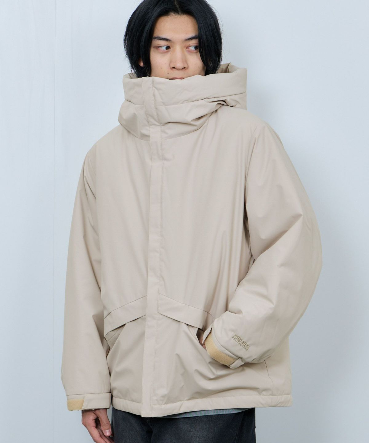 NAVY 中綿モンスターパーカーブルゾン レディース