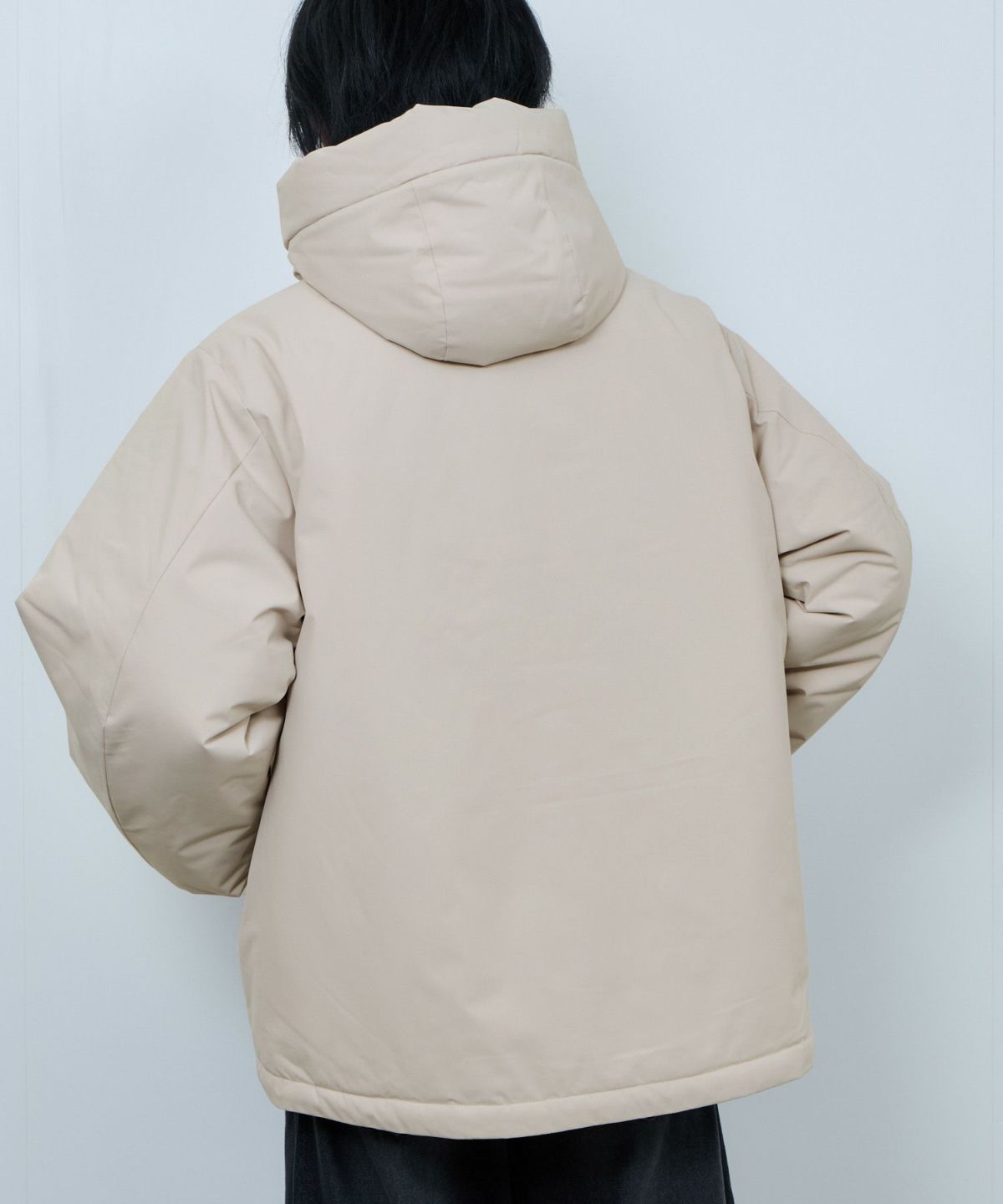 NAVY 中綿モンスターパーカーブルゾン レディース