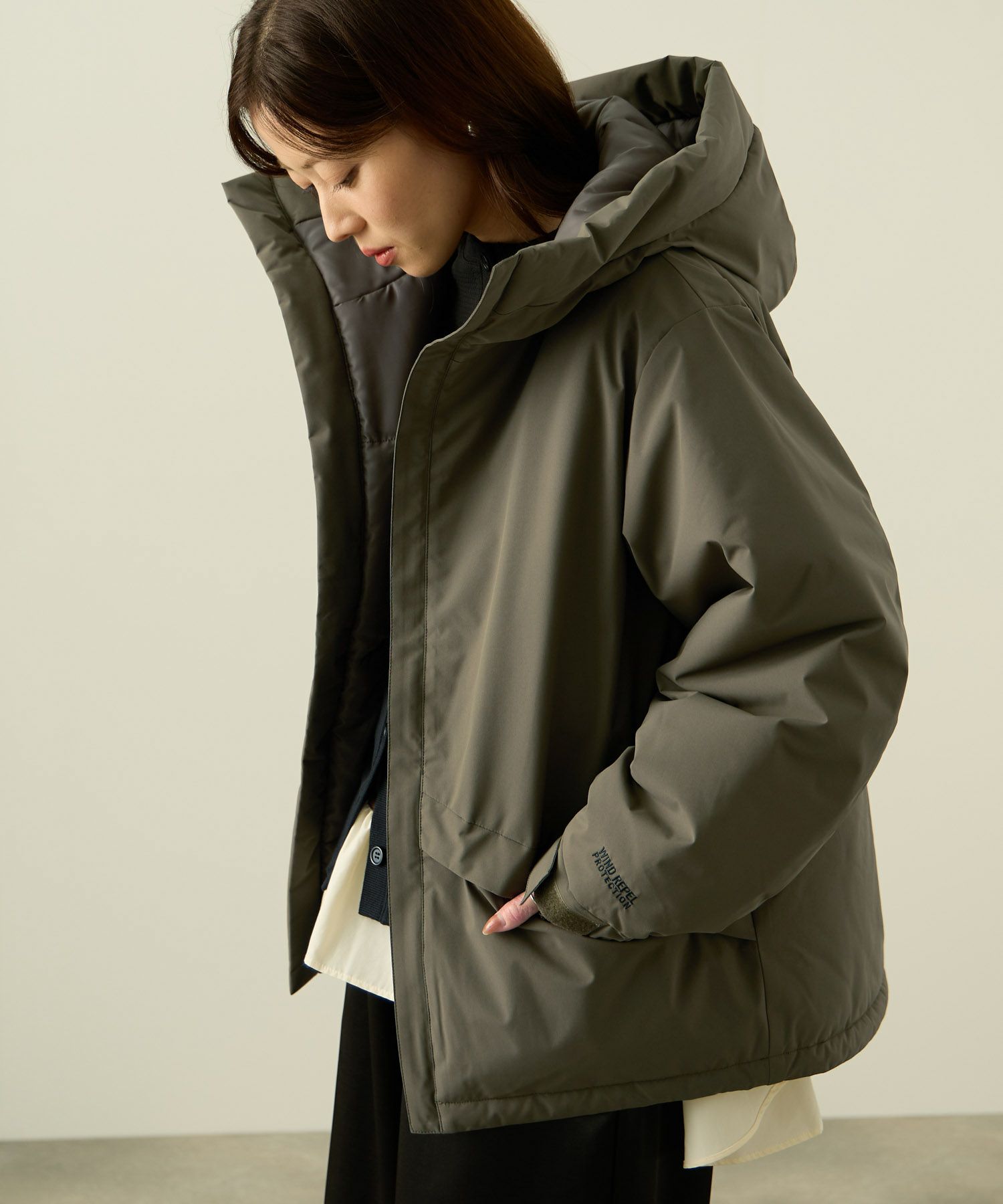 [最終さらに50%OFF]NAVY  中綿モンスターパーカーブルゾン レディース商品サムネイル-14