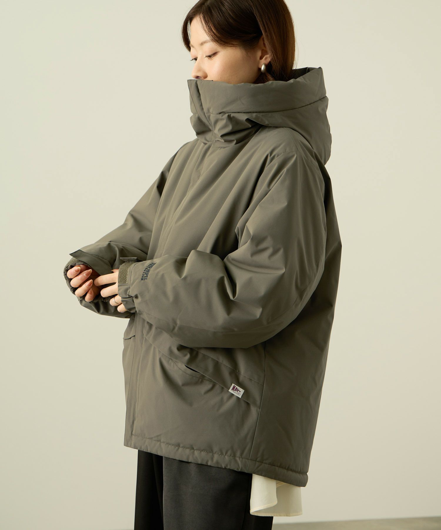 [最終さらに50%OFF]NAVY  中綿モンスターパーカーブルゾン レディース商品画像-15