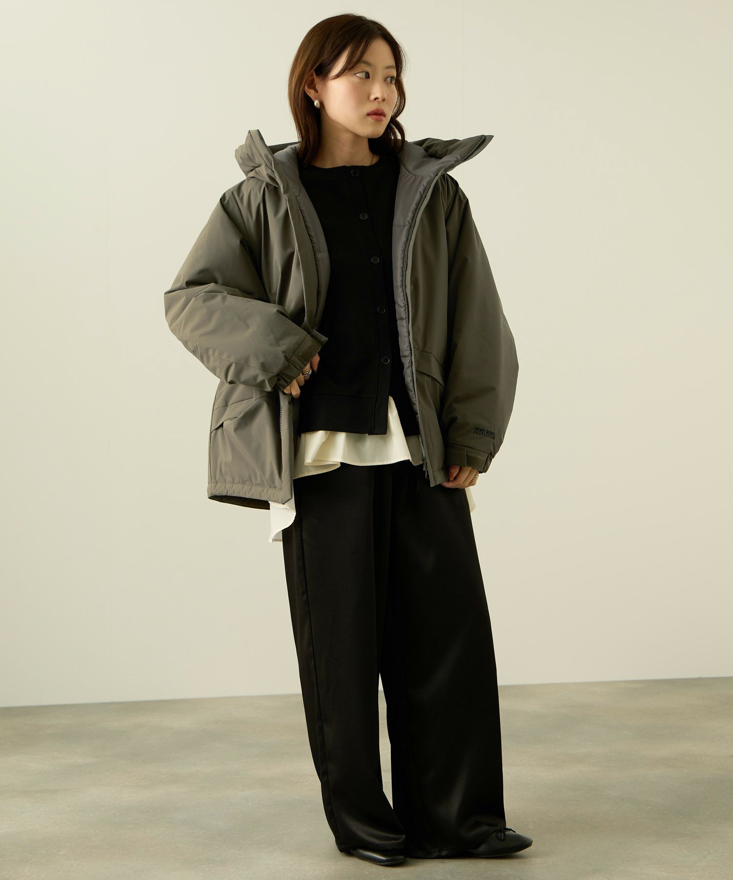 [最終さらに50%OFF]NAVY  中綿モンスターパーカーブルゾン レディース商品サムネイル-18