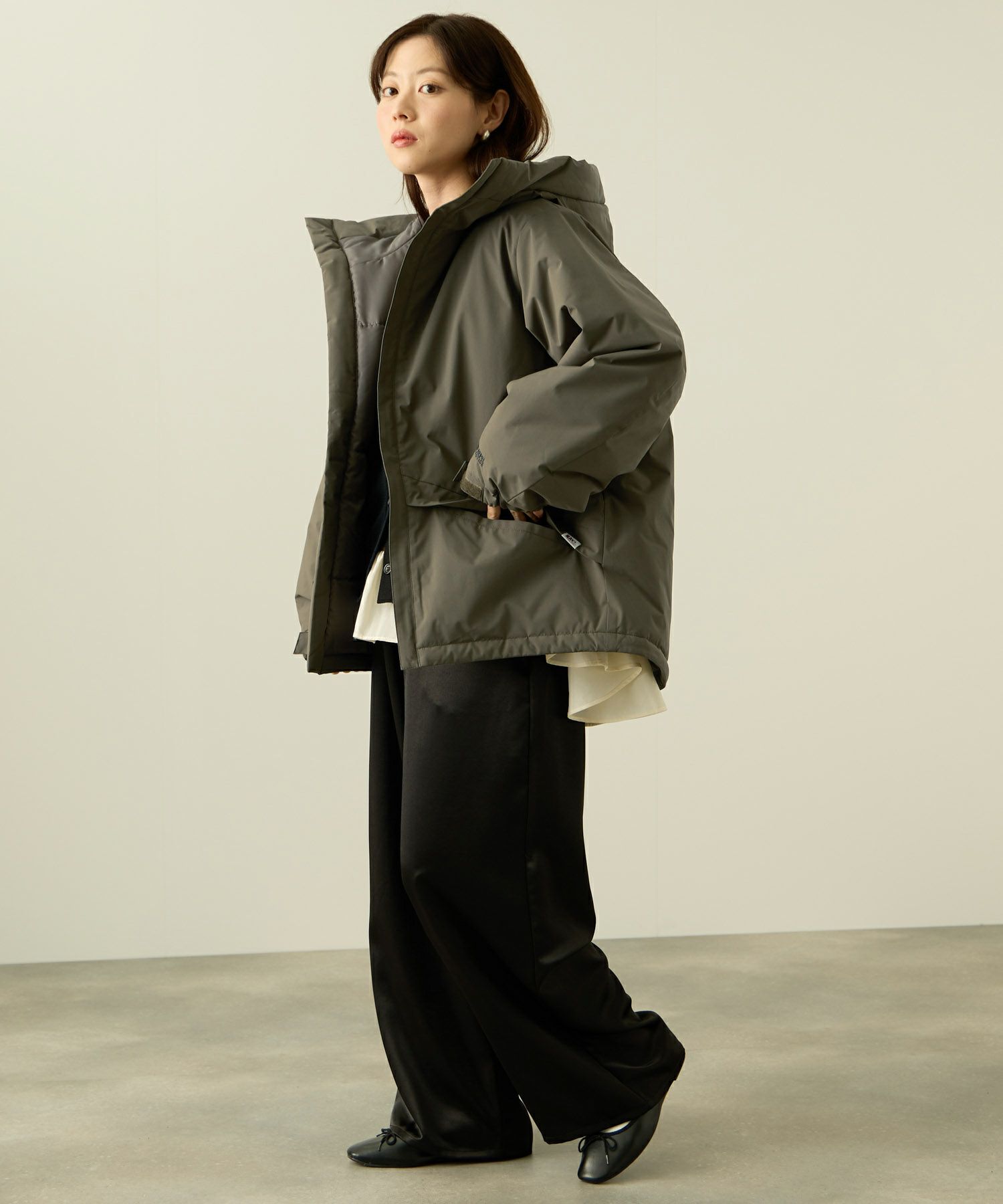 [最終さらに50%OFF]NAVY  中綿モンスターパーカーブルゾン レディース商品サムネイル-19