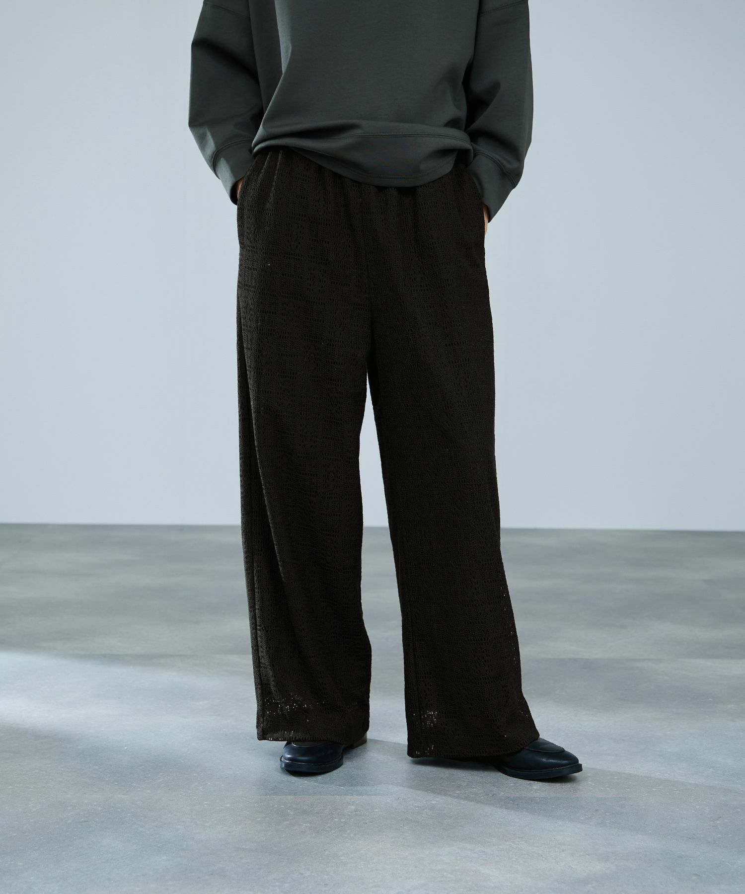 milli de l'air  パッチワーク調レーシーパンツ レディース商品画像-1