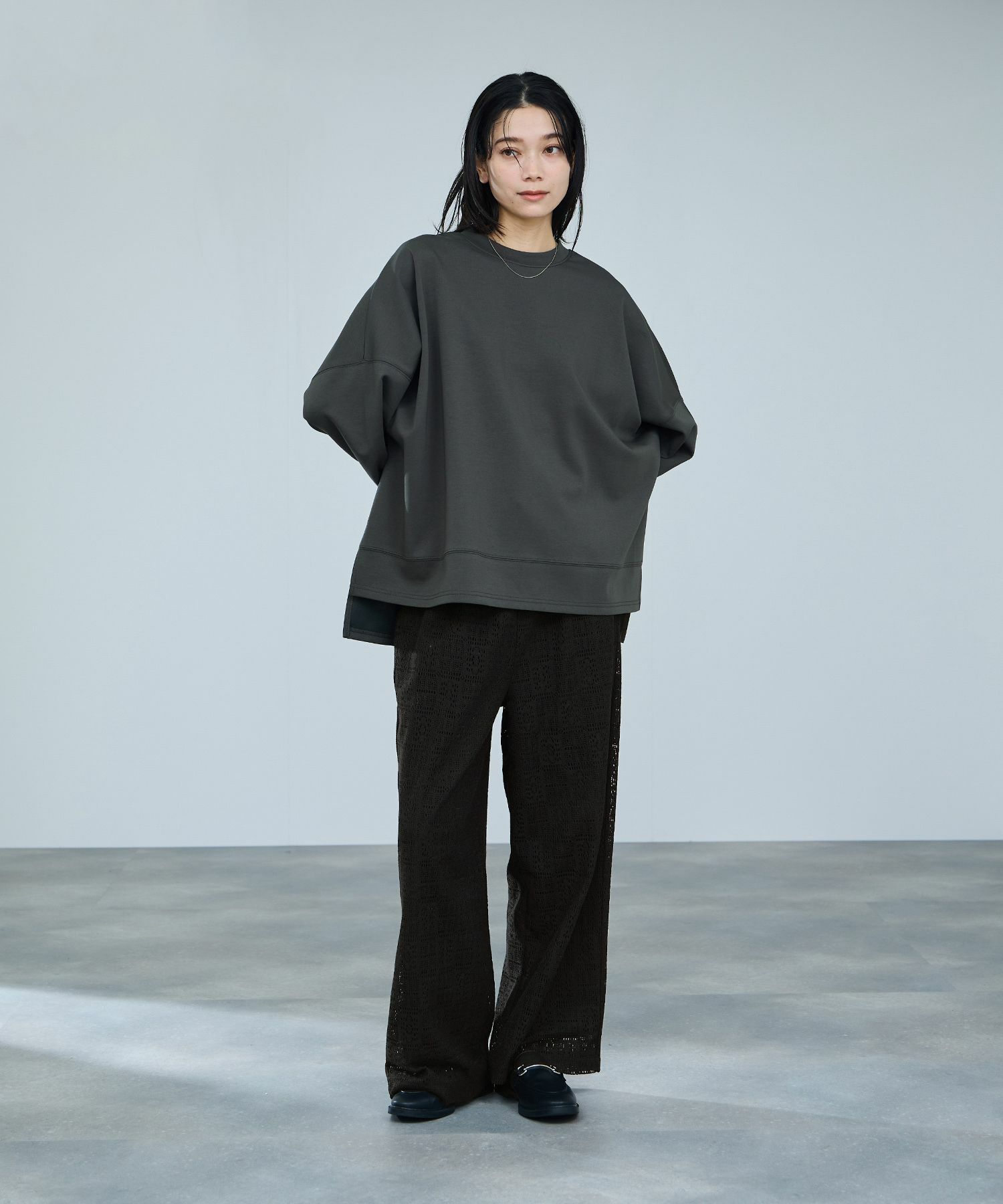 milli de l'air  パッチワーク調レーシーパンツ レディース商品画像-3