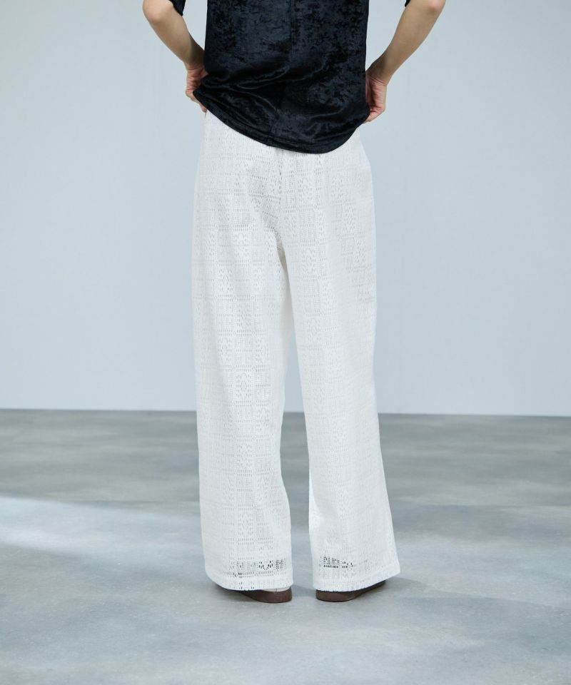 milli de l'air  パッチワーク調レーシーパンツ レディース商品画像-6