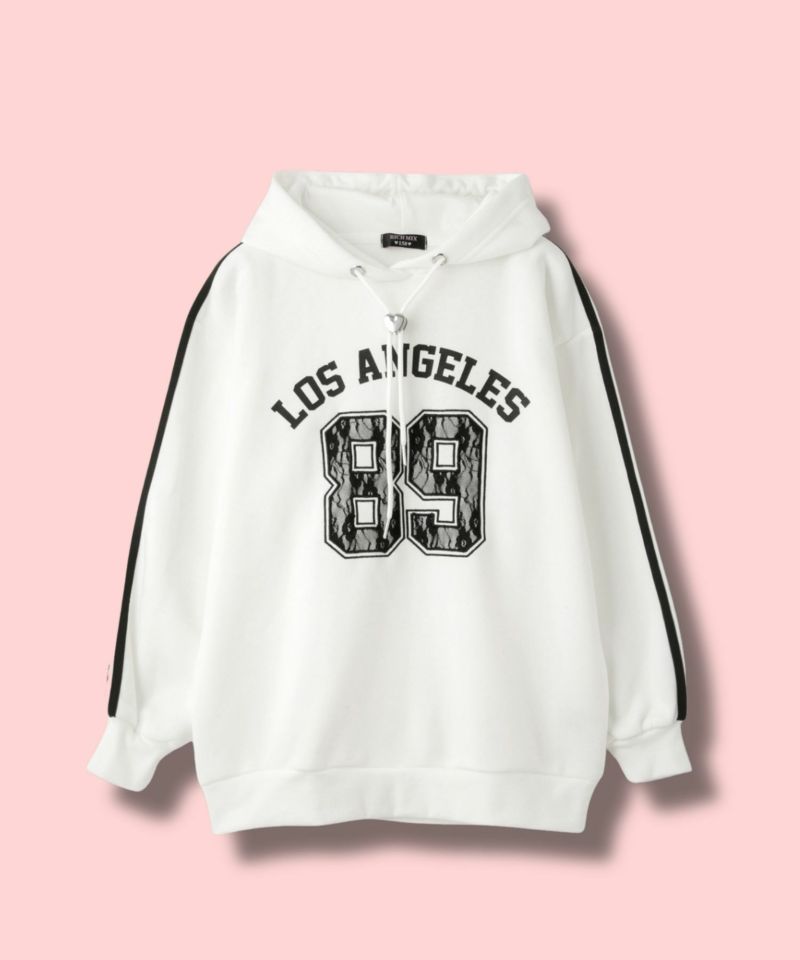 RICH MIX レースアップリケパーカー キッズ商品画像-1