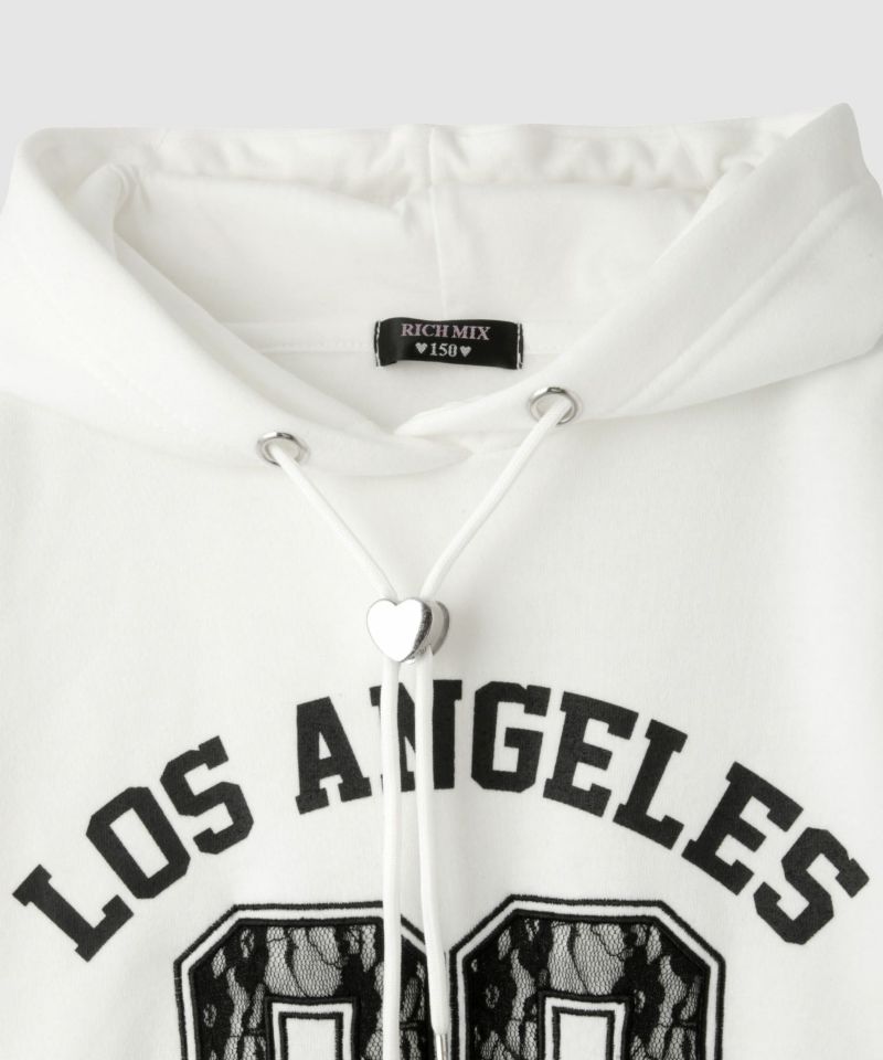 RICH MIX  レースアップリケパーカー キッズ商品画像-3