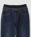 NAVY  のびるモン ストレッチデニムストレートパンツ ウエストリブパンツ キッズ商品サムネイル-5