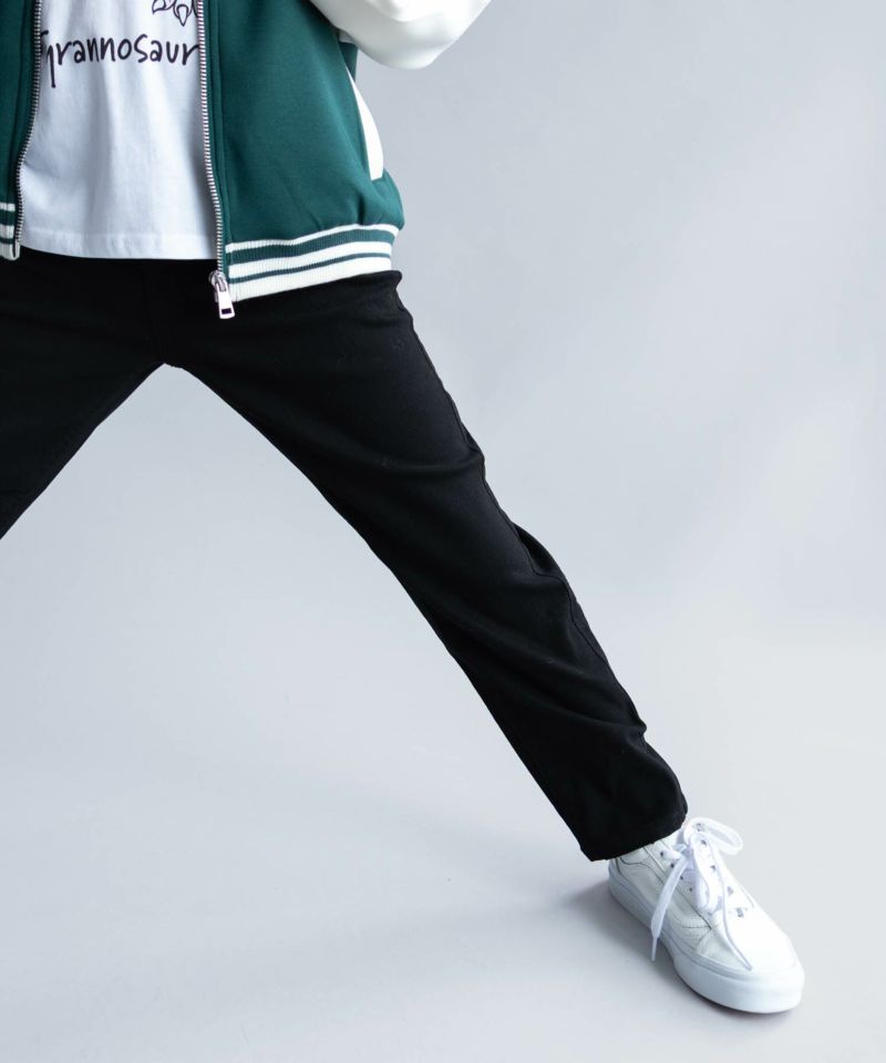 NAVY  のびるモン ストレッチツイルストレートパンツ ウエストリブパンツ キッズ商品画像-1