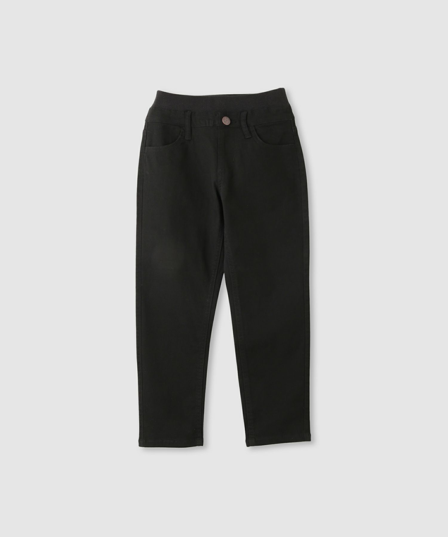 NAVY のびるモン ストレッチツイルストレートパンツ ウエストリブパンツ キッズ