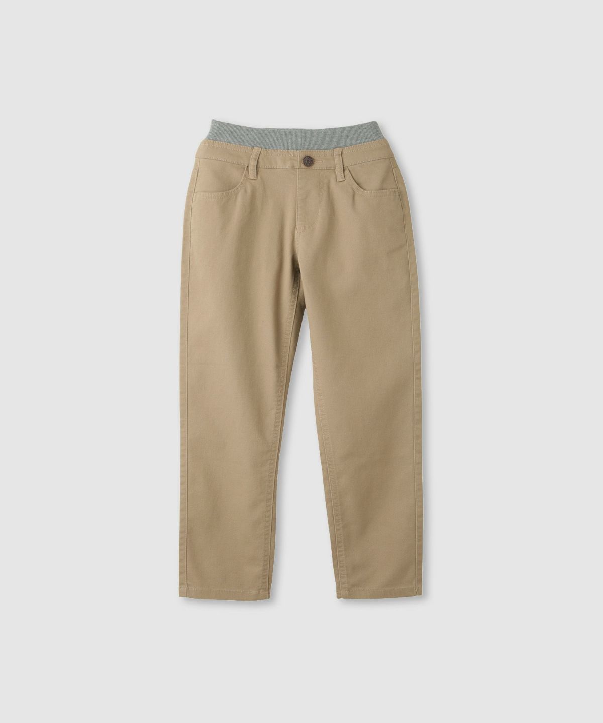 NAVY のびるモン ストレッチツイルストレートパンツ ウエストリブパンツ キッズ