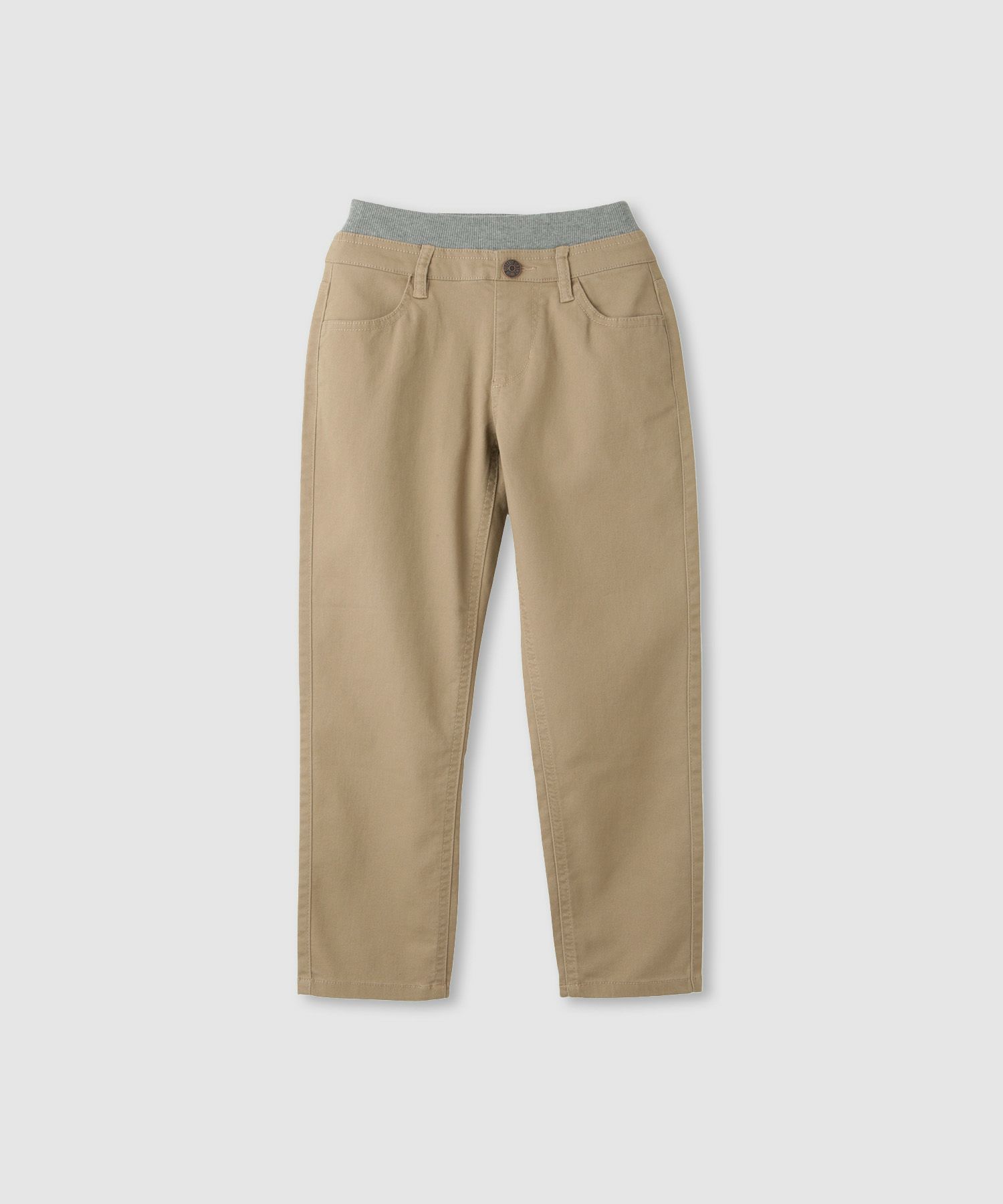 NAVY のびるモン ストレッチツイルストレートパンツ ウエストリブパンツ キッズ
