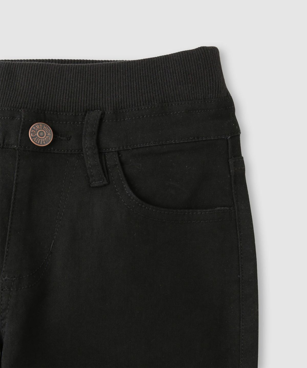 NAVY のびるモン ストレッチツイルストレートパンツ ウエストリブパンツ キッズ