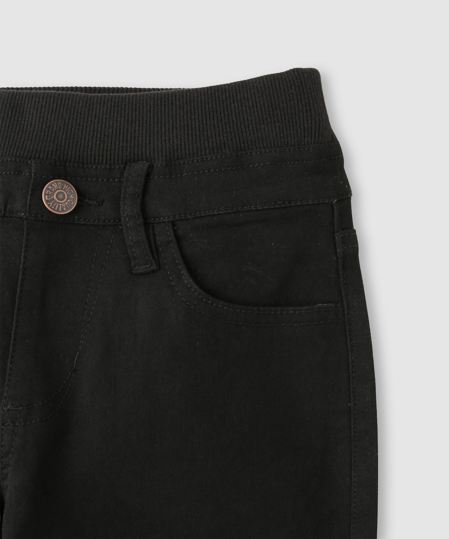 NAVY のびるモン ストレッチツイルストレートパンツ ウエストリブパンツ キッズ