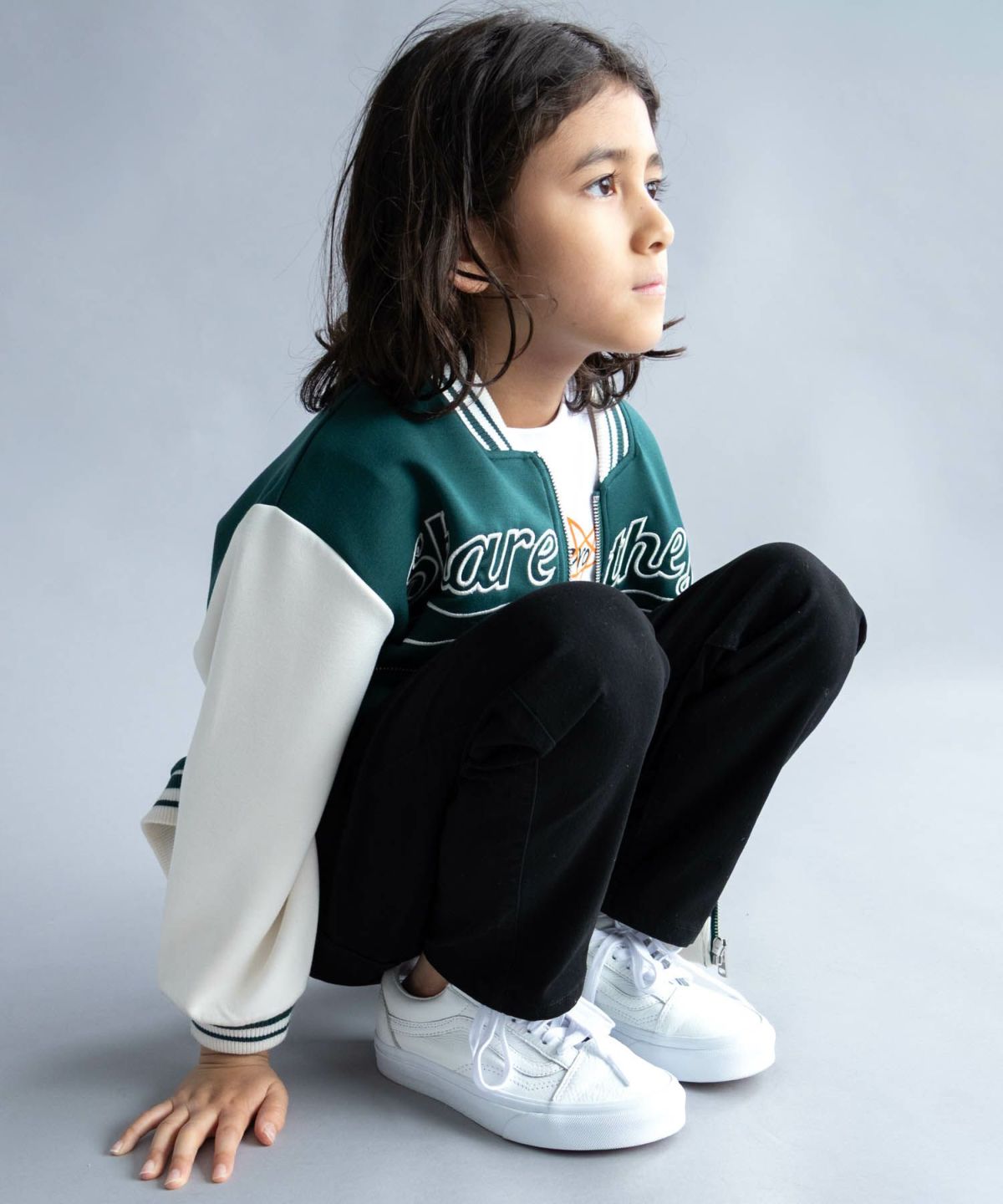 NAVY のびるモン ストレッチツイルストレートパンツ ウエストリブパンツ キッズ