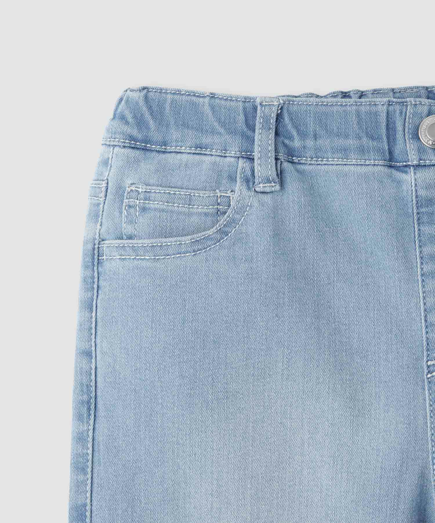 NAVY  のびるモン ストレッチデニムスキニーパンツ ウエストシャーリングパンツ キッズ商品画像-6