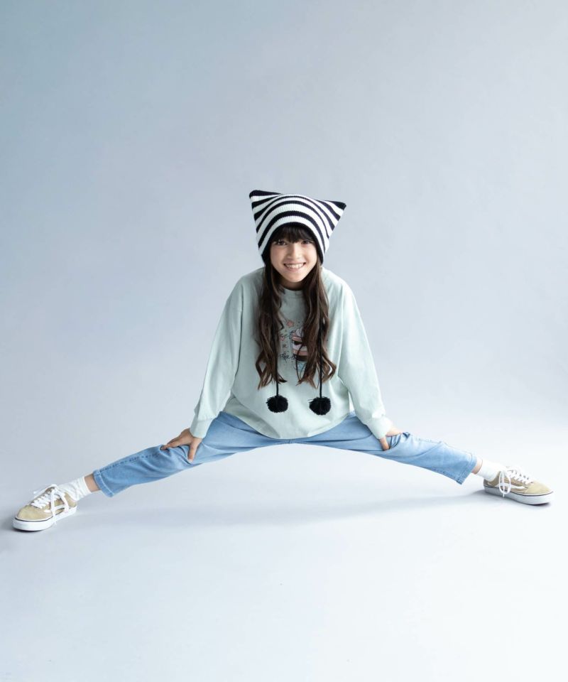 NAVY  のびるモン ストレッチデニムスキニーパンツ ウエストシャーリングパンツ キッズ商品画像-9