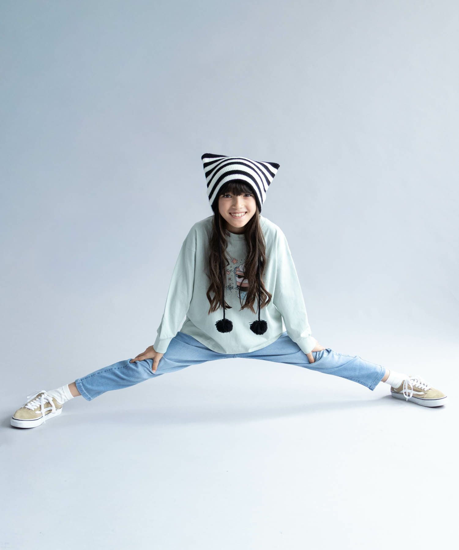 NAVY のびるモン ストレッチデニムスキニーパンツ ウエストシャーリングパンツ キッズ