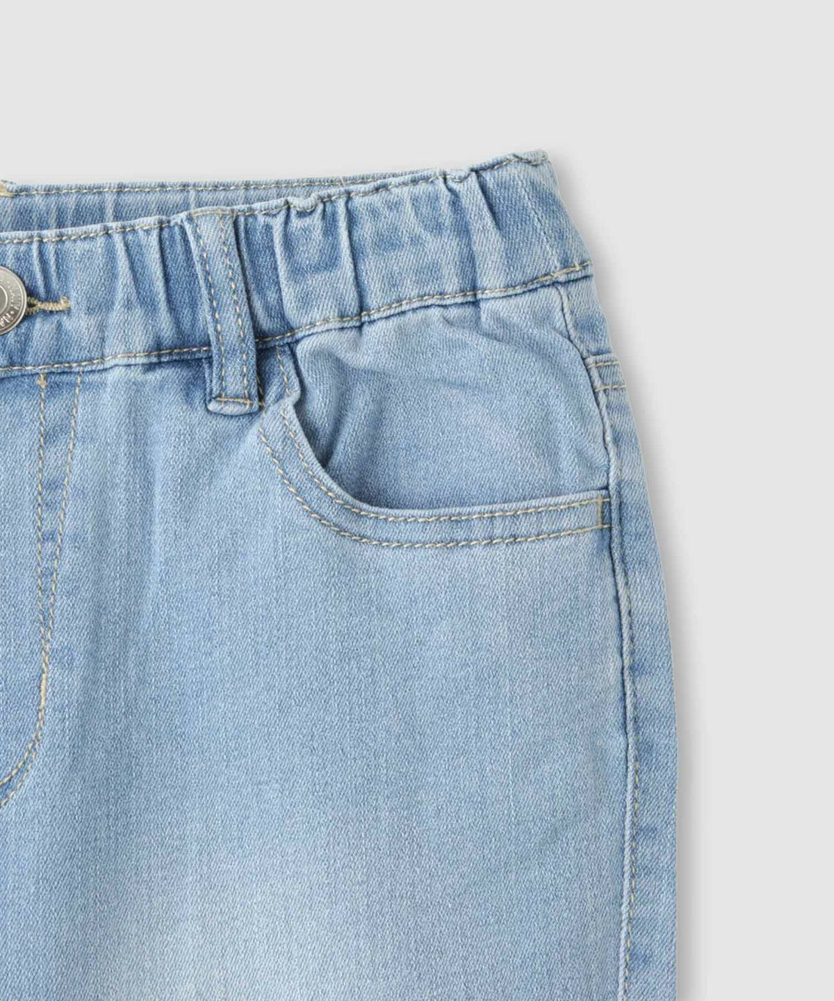 NAVY のびるモン ストレッチデニムフレアパンツ ウエストギャザーパンツ キッズ