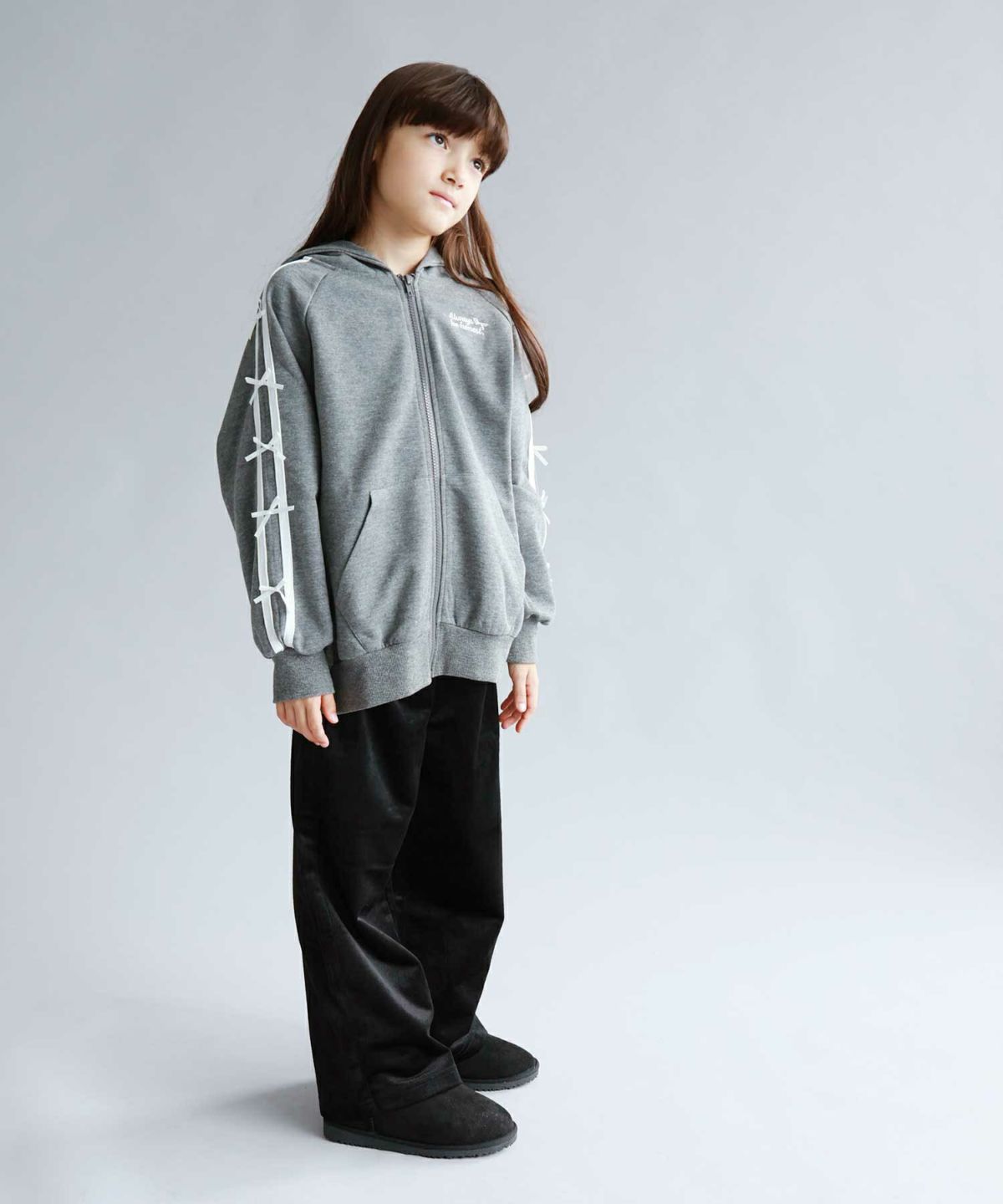 NAVY ベロアコールワイドパンツ キッズ