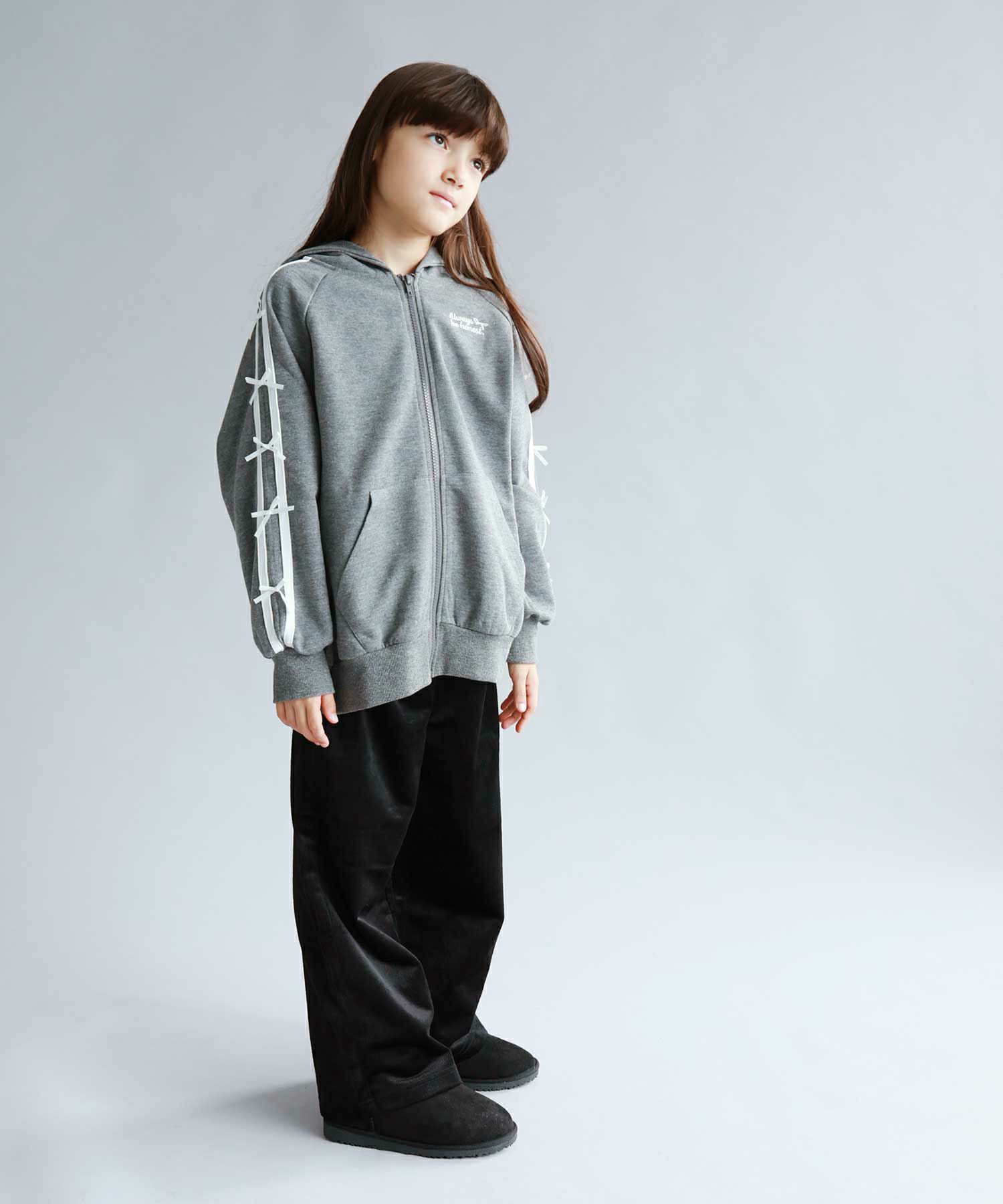 NAVY ベロアコールワイドパンツ キッズ