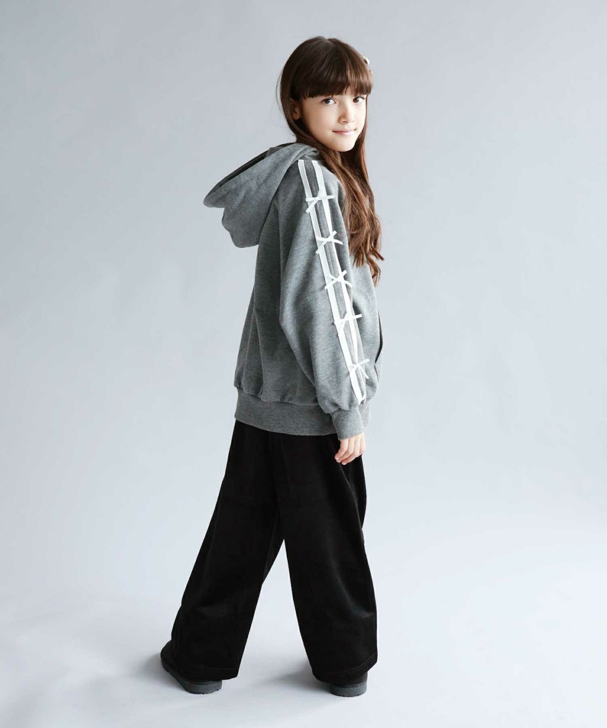 NAVY ベロアコールワイドパンツ キッズ