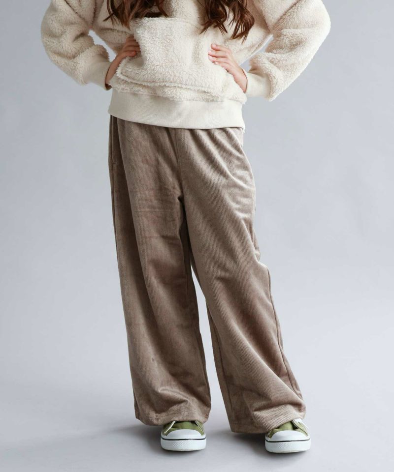 NAVY  ベロアコールワイドパンツ キッズ商品画像-13