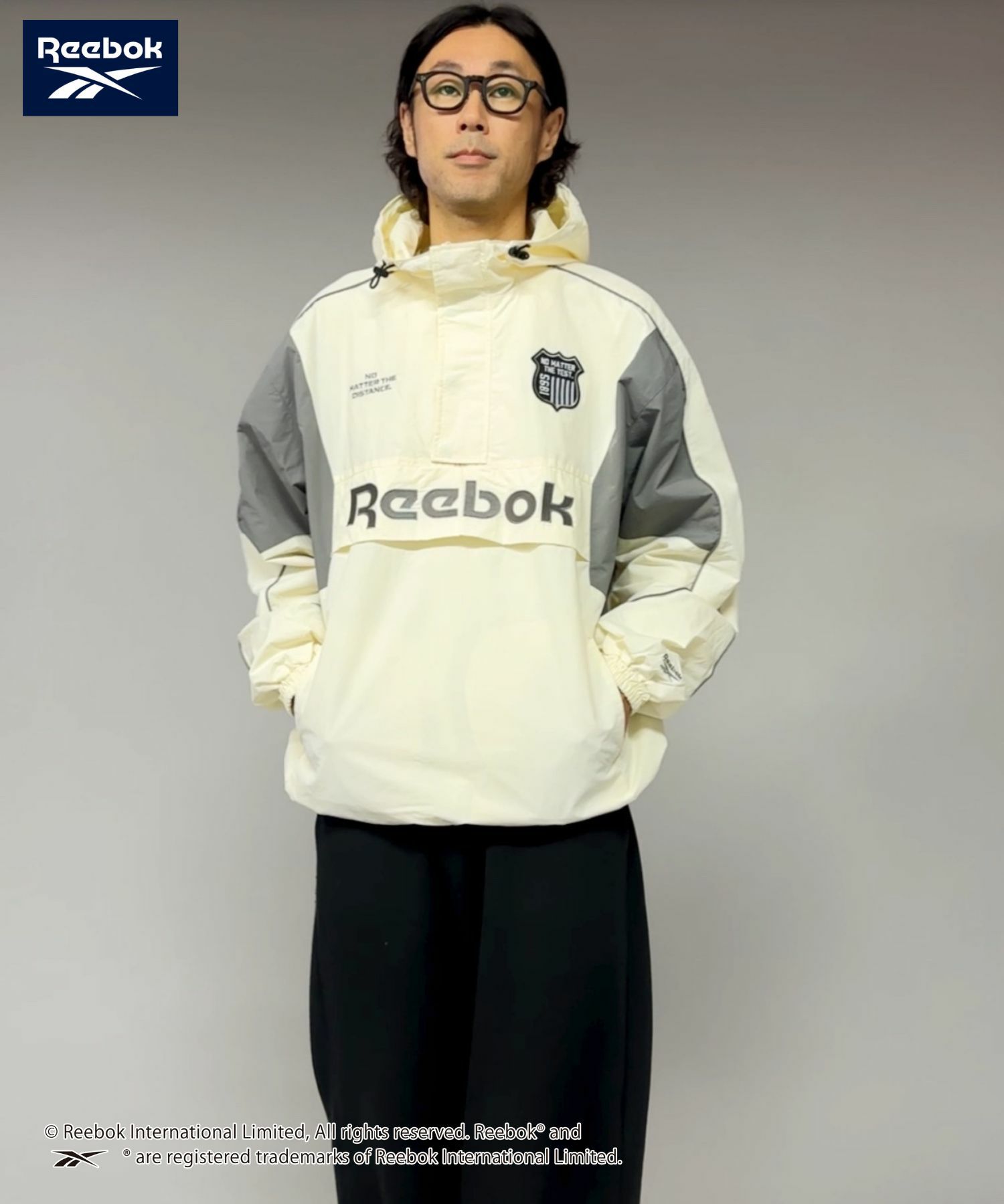 【WEB限定】Reebok  エンブレムナイロンアノラックジャケット メンズ商品サムネイル-2