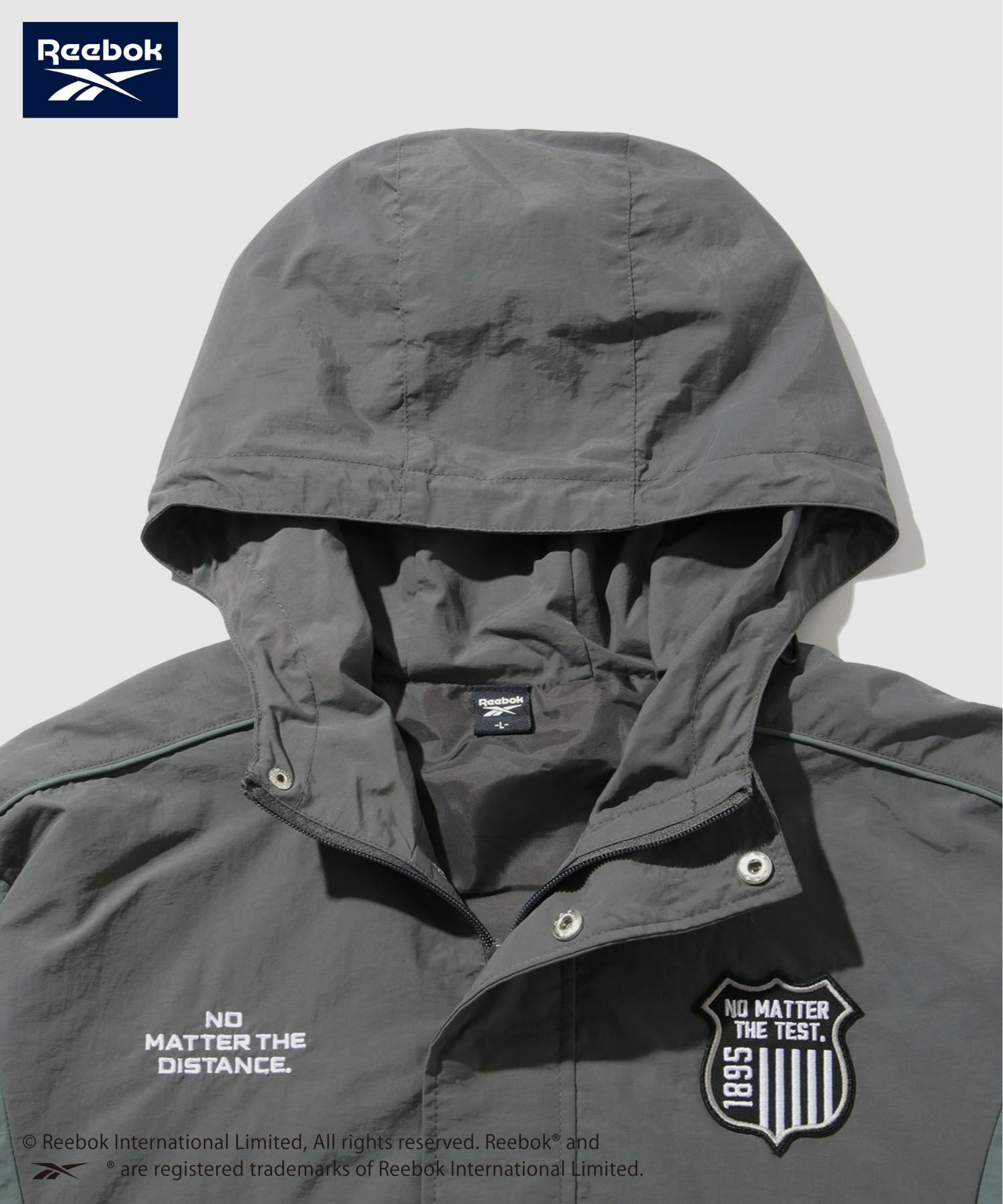 【WEB限定】Reebok  エンブレムナイロンアノラックジャケット メンズ商品画像-6