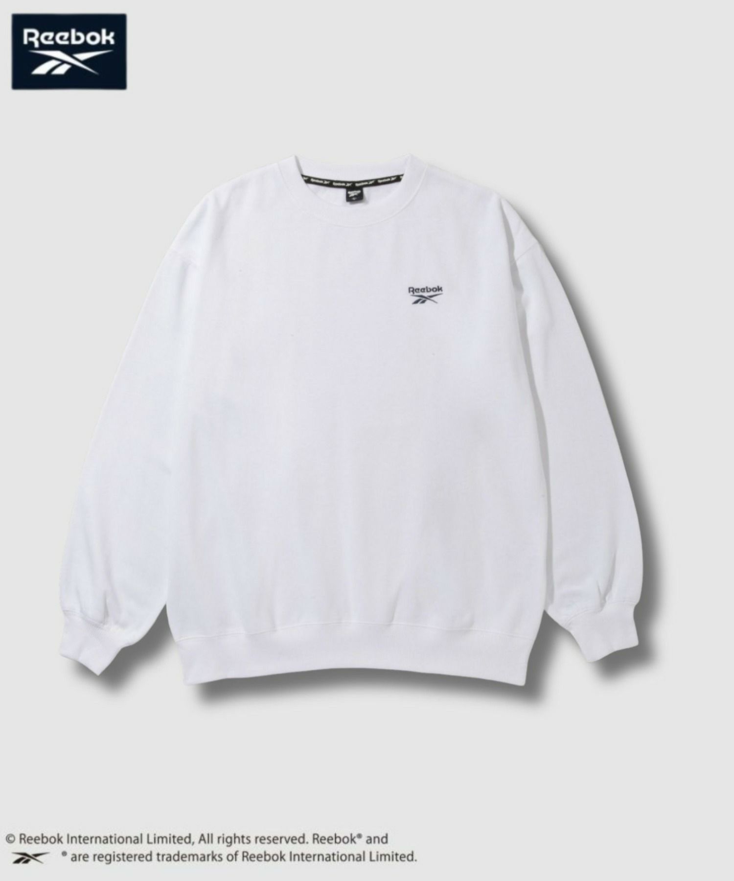 【WEB限定】Reebok  オーバーサイズワンポイント刺繍プルオーバー メンズ商品サムネイル-2