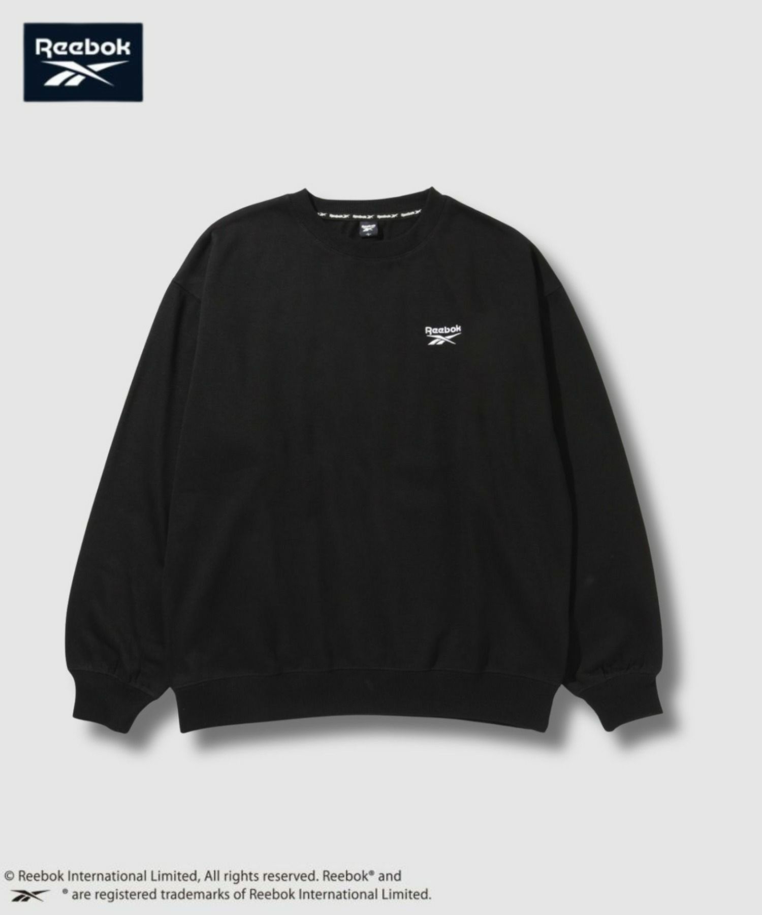 【WEB限定】Reebok  オーバーサイズワンポイント刺繍プルオーバー メンズ商品サムネイル-3