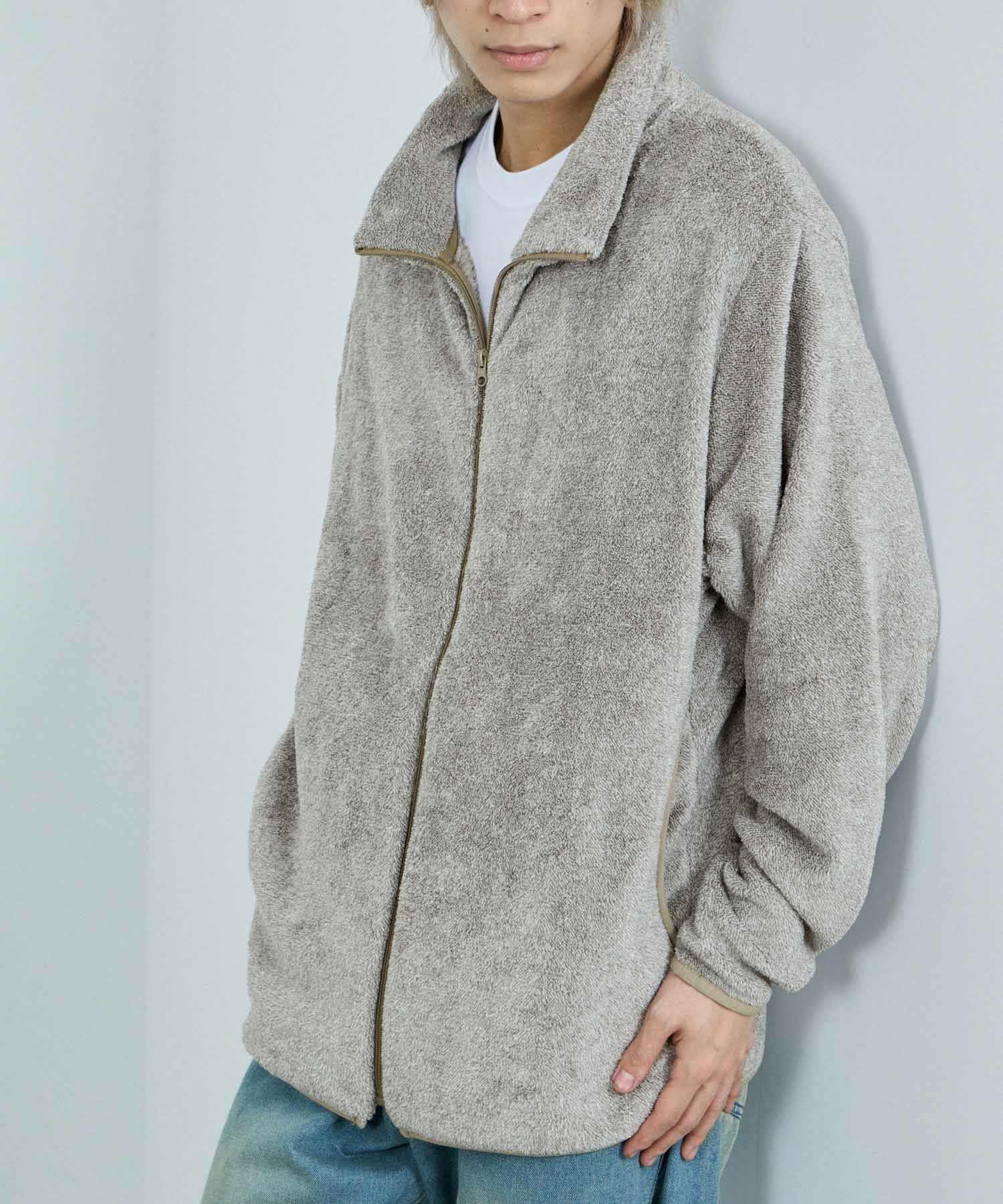 NAVY シャギーフリース ジップジャケット メンズ