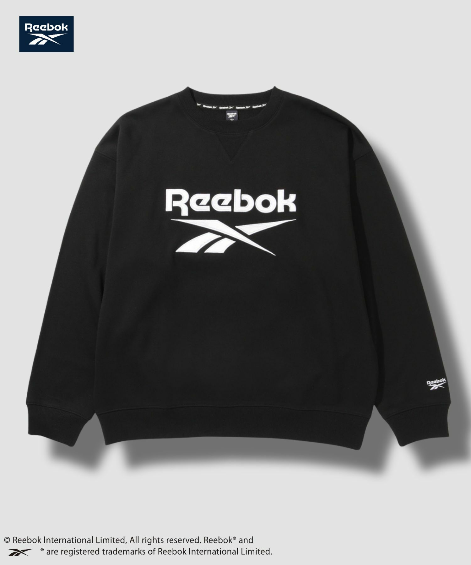 Reebok  ワッペンロゴスウエット メンズ商品サムネイル-1