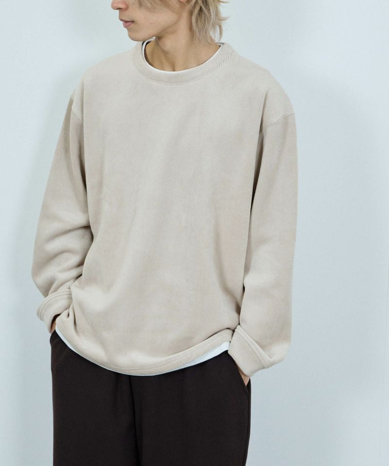 NAVY トロリカットコールクルーネックプルオーバー メンズ商品画像-1