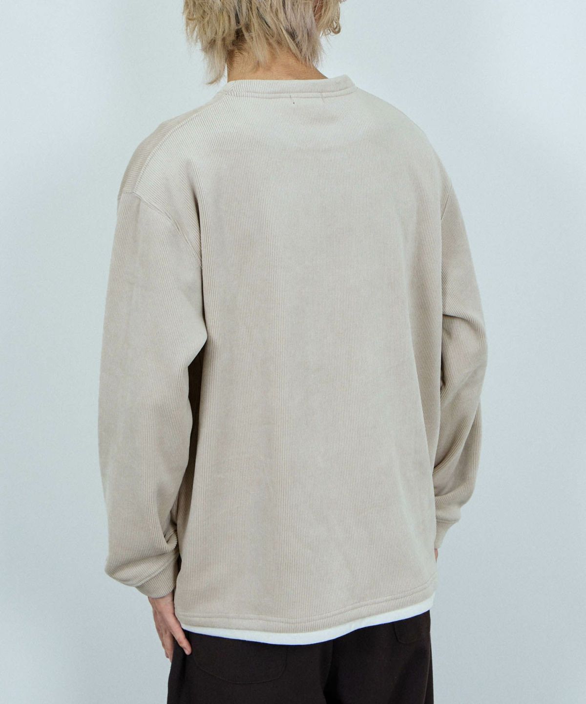 NAVY トロリカットコールクルーネックプルオーバー メンズ