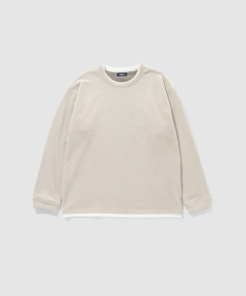 NAVY トロリカットコールクルーネックプルオーバー メンズ商品画像-13