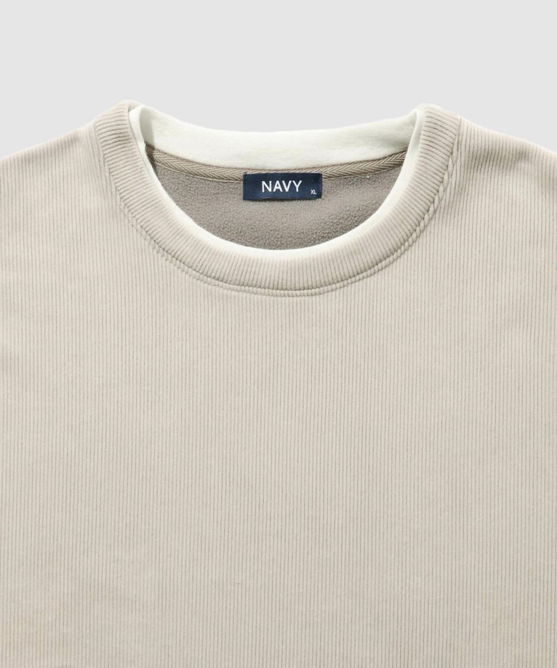 NAVY トロリカットコールクルーネックプルオーバー メンズ商品画像-18