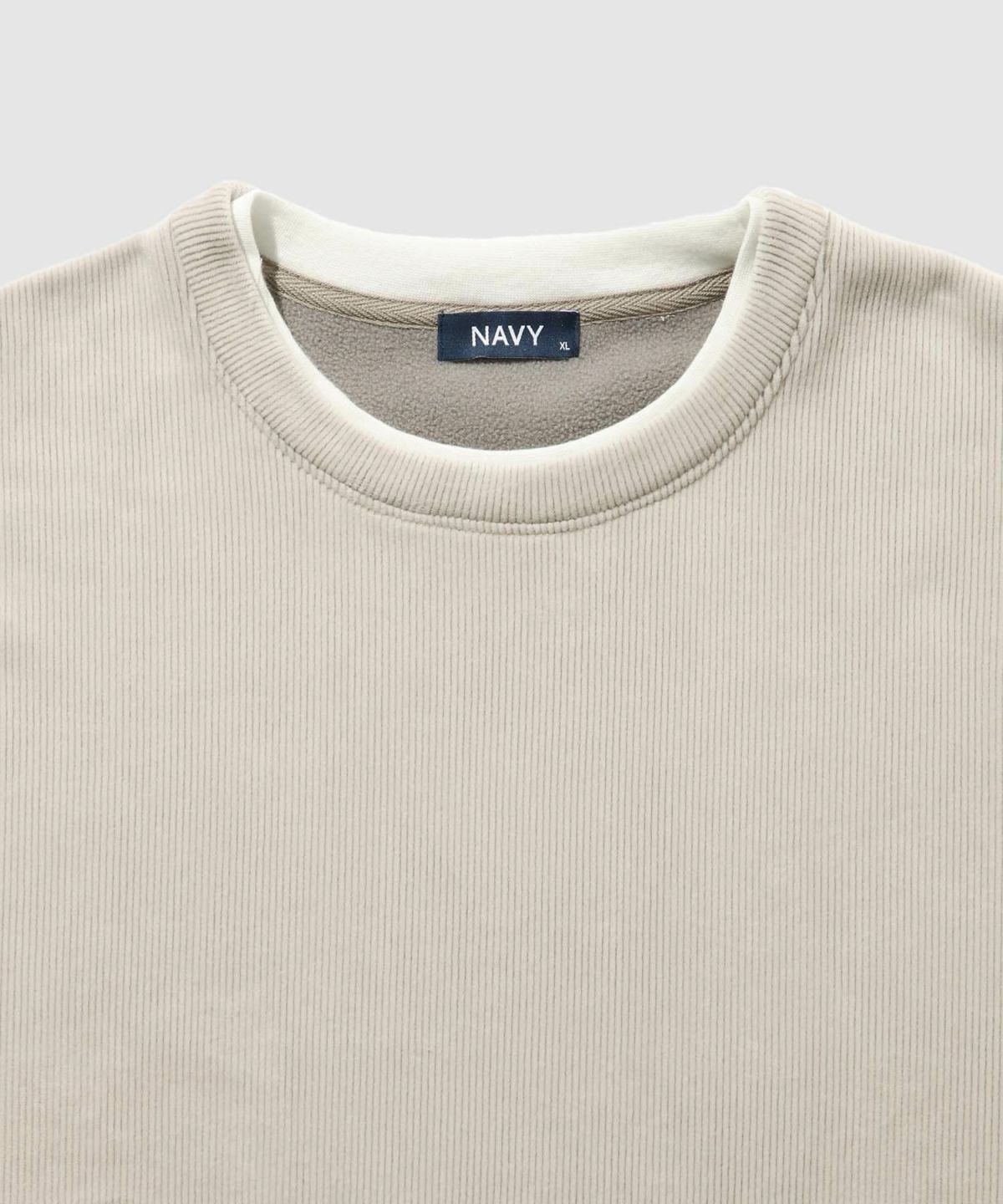 NAVY トロリカットコールクルーネックプルオーバー メンズ