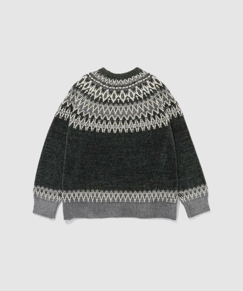 NAVY  トロリ求心モールニットプルオーバー メンズ商品画像-18