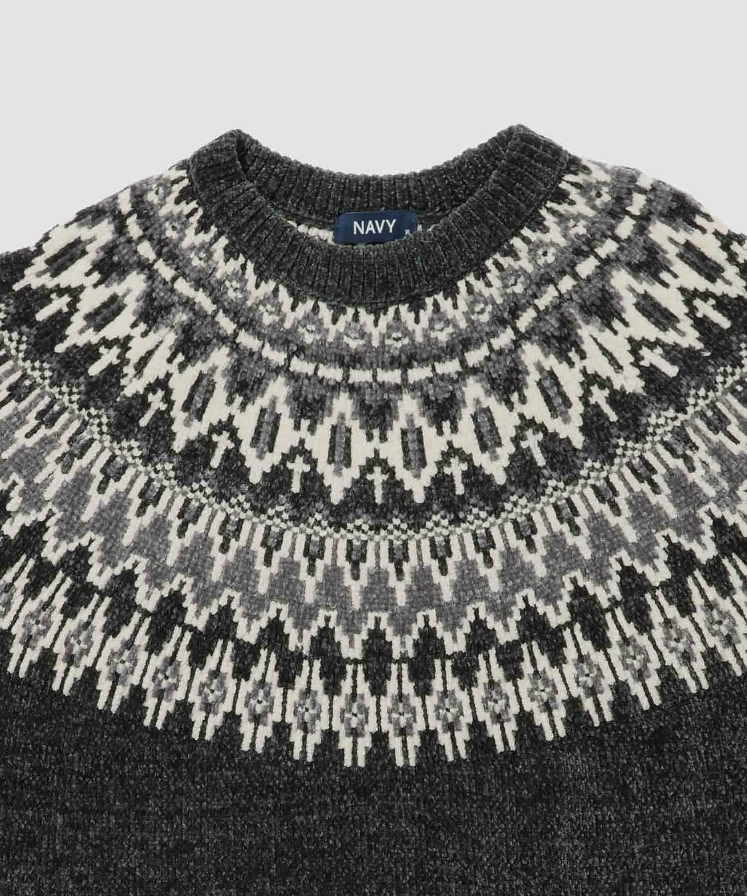 [さらに50%OFF]NAVY  トロリ求心モールニットプルオーバー メンズ商品画像-19