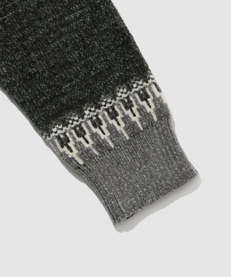 NAVY  トロリ求心モールニットプルオーバー メンズ商品画像-20