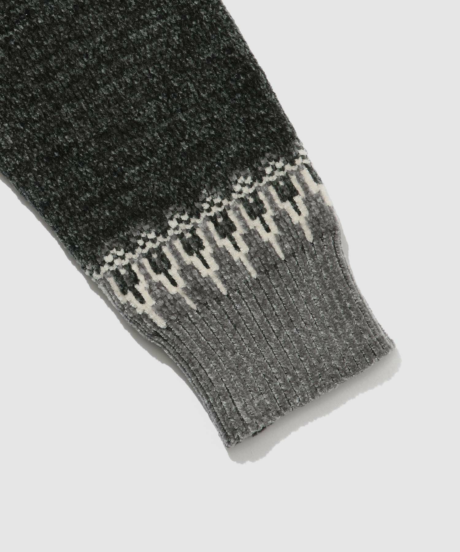 [期間限定knit]NAVY  トロリ求心モールニットプルオーバー メンズ商品画像-20