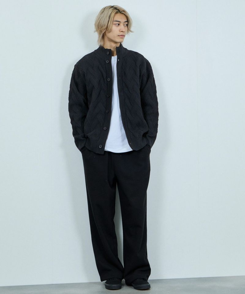 [さらに50%OFF]NAVY  リンクススタンドネックカーディガン メンズ商品画像-5