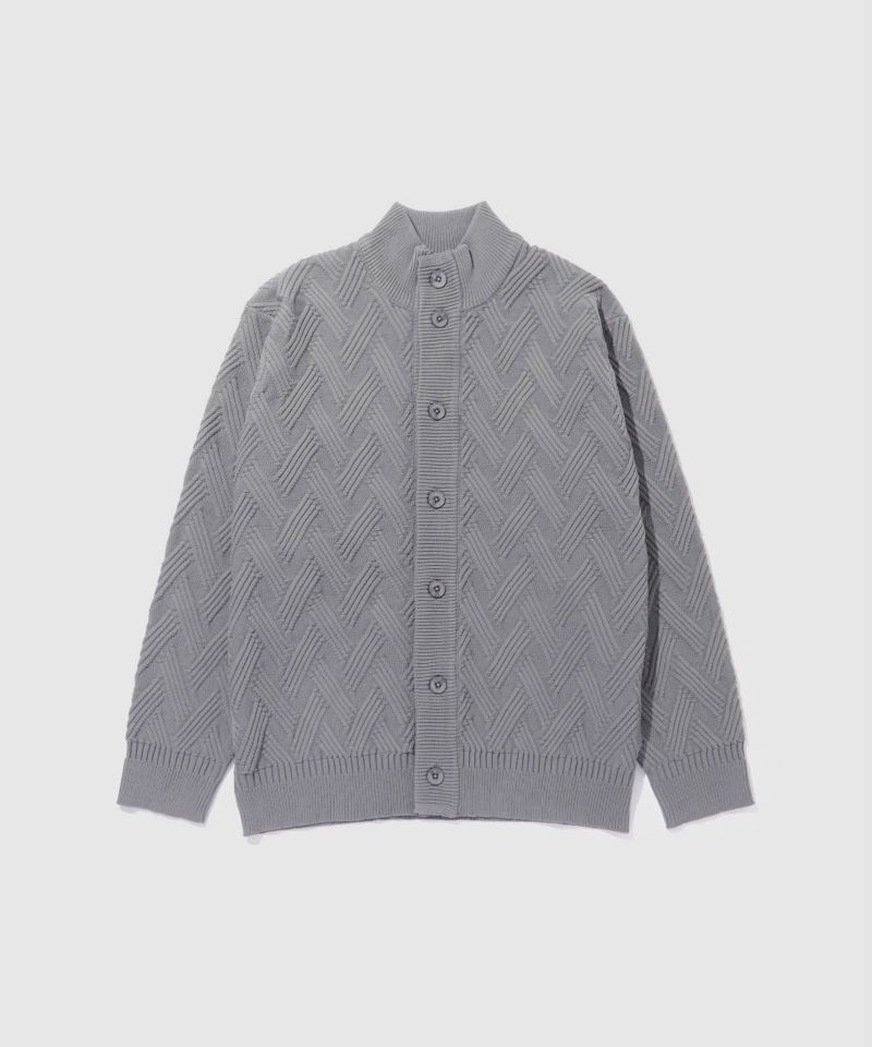 [さらに50%OFF]NAVY  リンクススタンドネックカーディガン メンズ商品画像-12