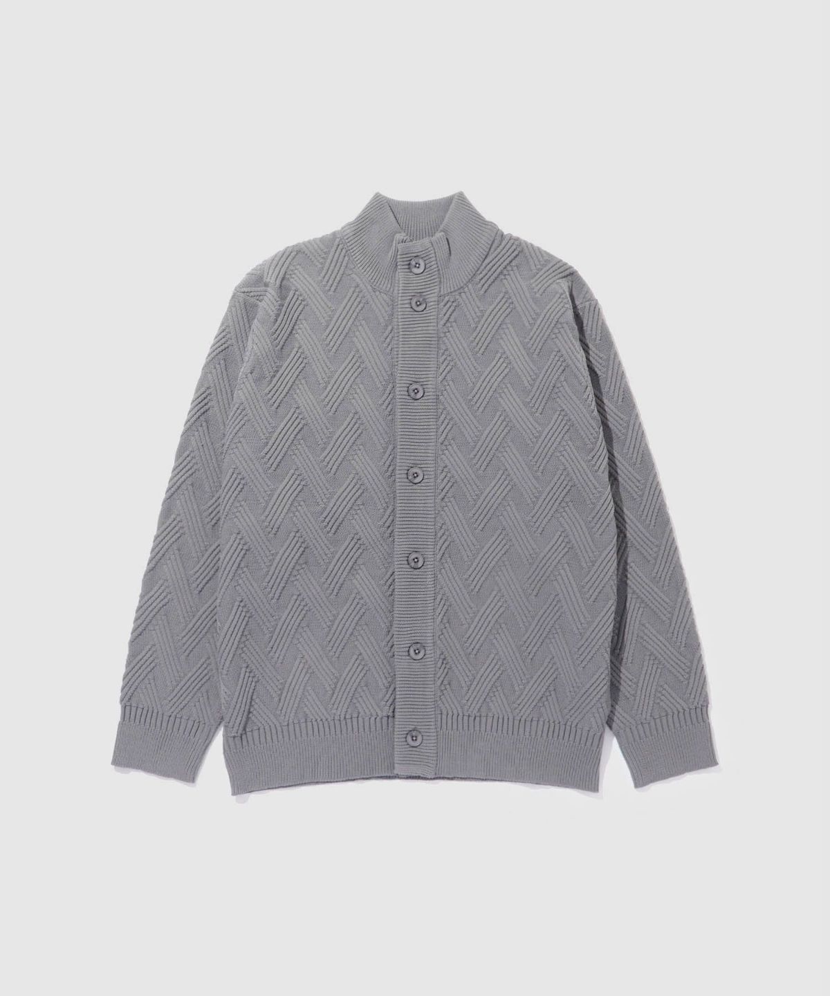  [期間限定価格]NAVY リンクススタンドネックカーディガン メンズ