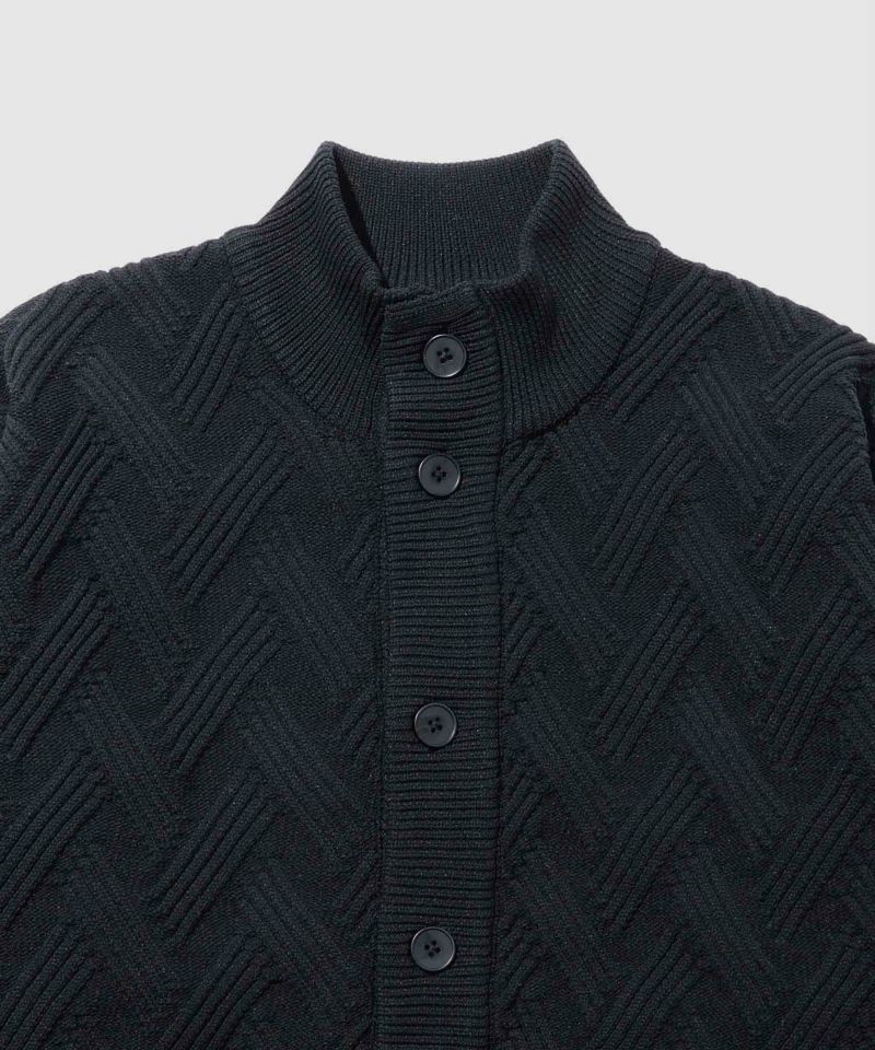 [さらに50%OFF]NAVY  リンクススタンドネックカーディガン メンズ商品画像-15