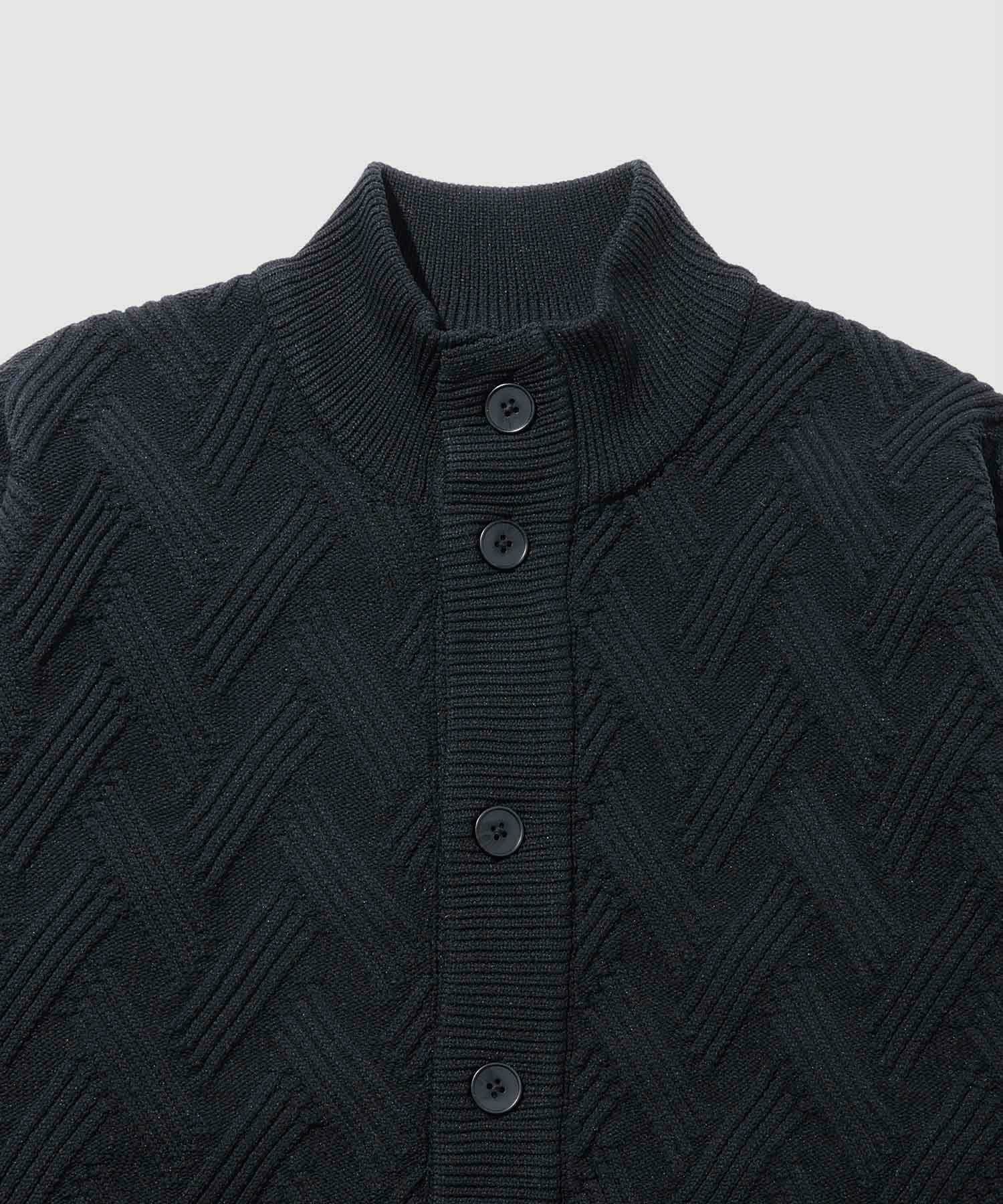  [期間限定価格]NAVY リンクススタンドネックカーディガン メンズ