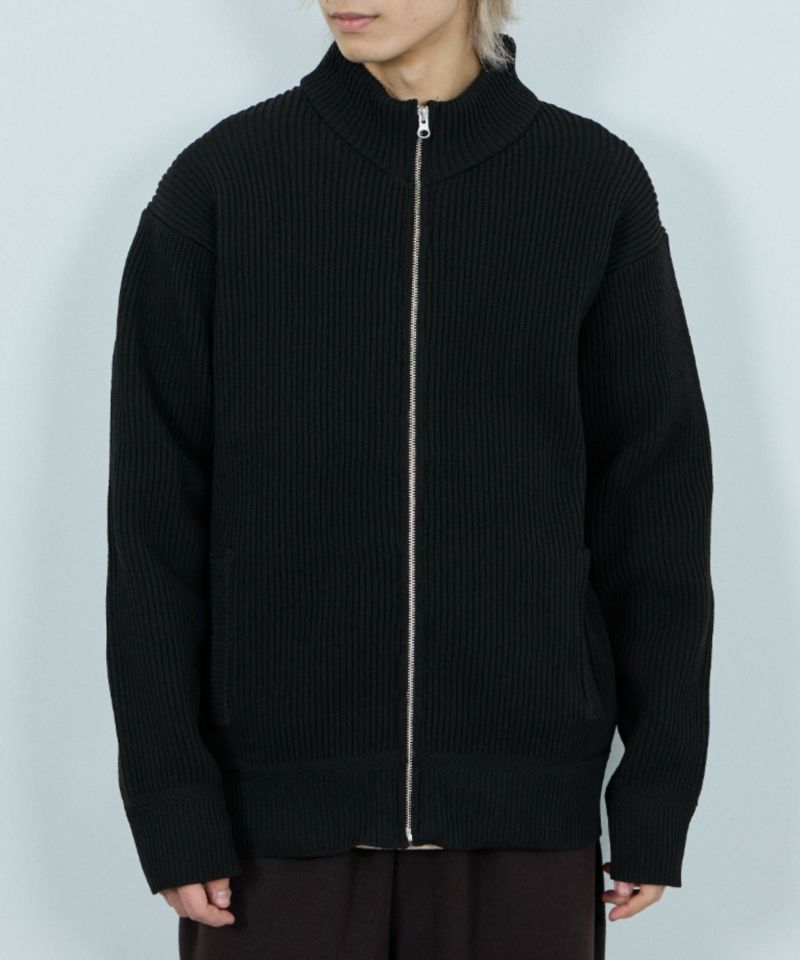 [値下げ]NAVY  畦ドライバーズニットブルゾン メンズ商品画像-4