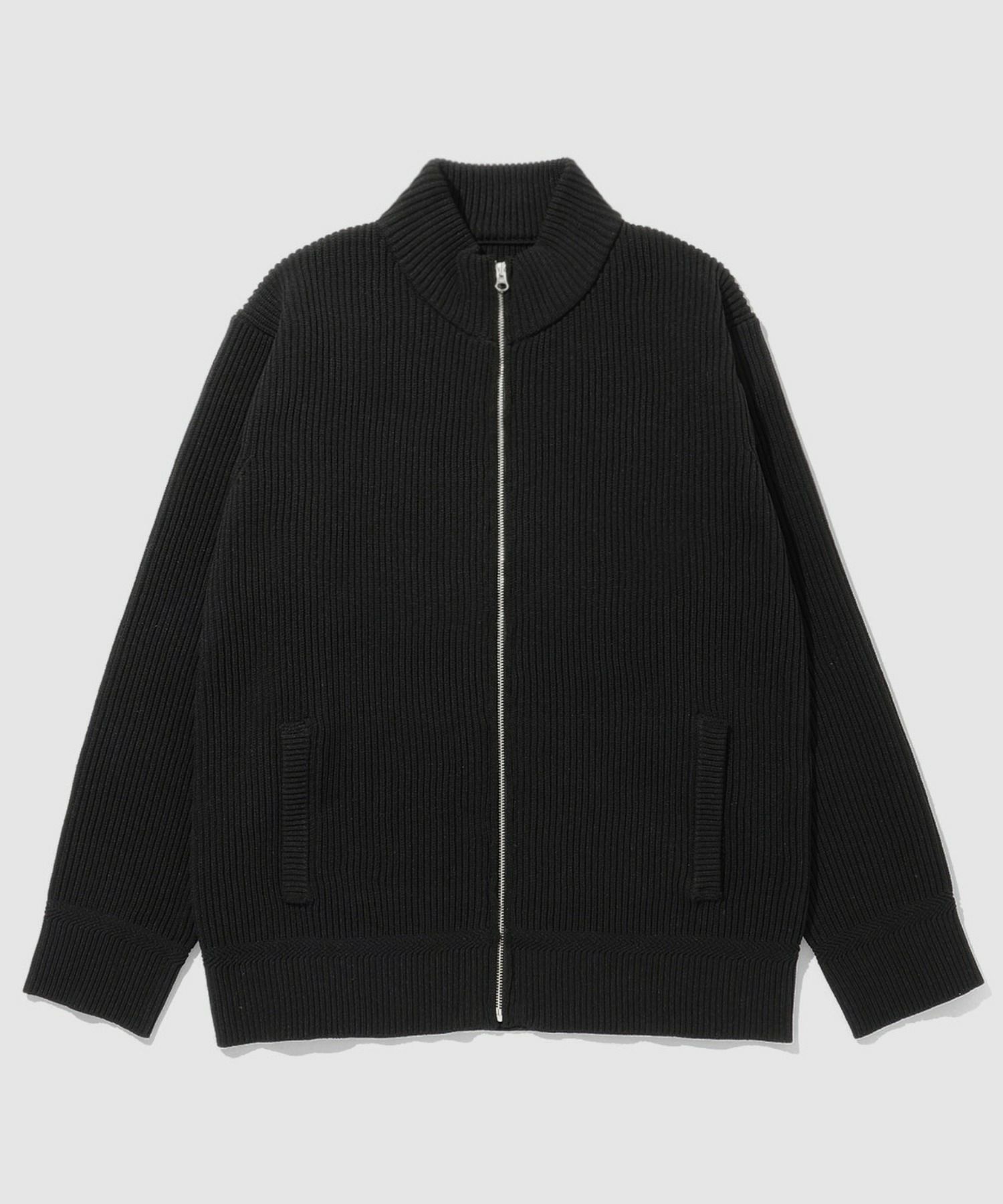 [期間限定価格]NAVY 畦ドライバーズニットブルゾン メンズ