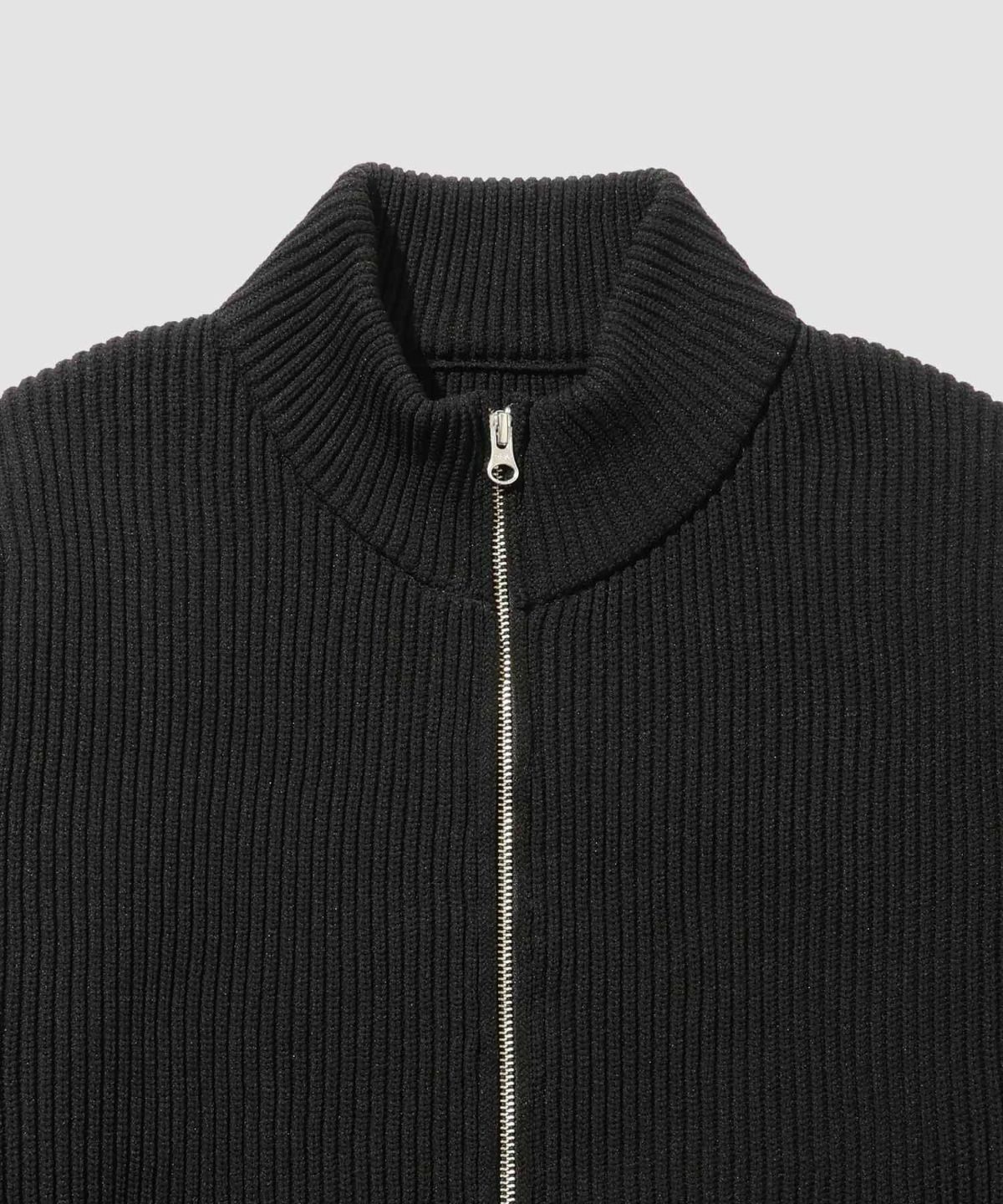 [期間限定価格]NAVY 畦ドライバーズニットブルゾン メンズ